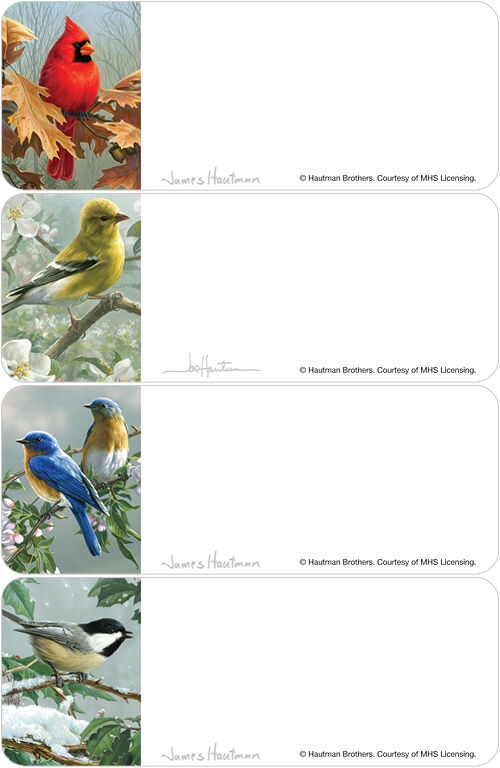 Songbirds Seasons Address Labels