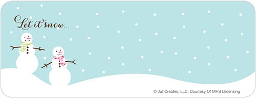 Snow Couple Address Labels