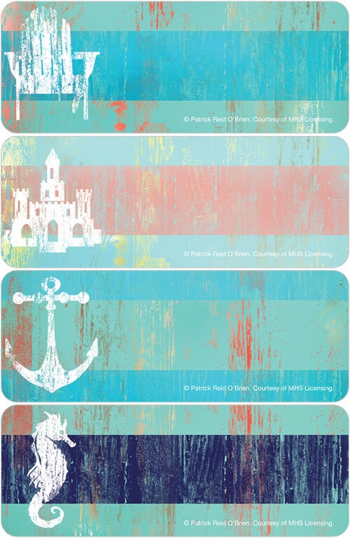 Beachy Stripes Address Labels