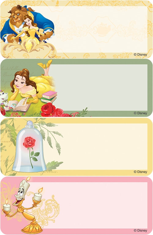 Beauty and the Beast Address Labels