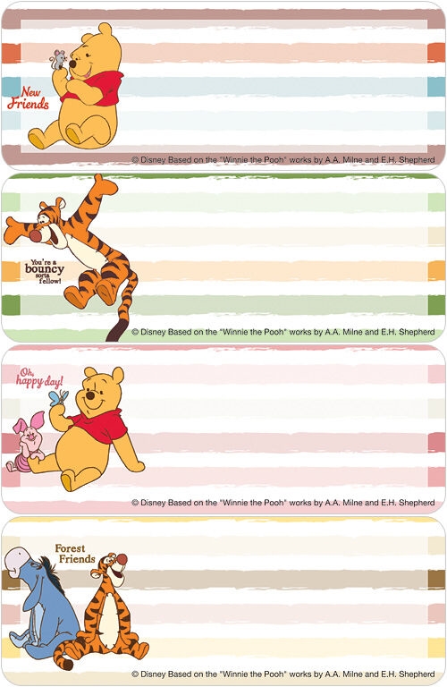 Winnie the Pooh Woodland Folks Address Labels