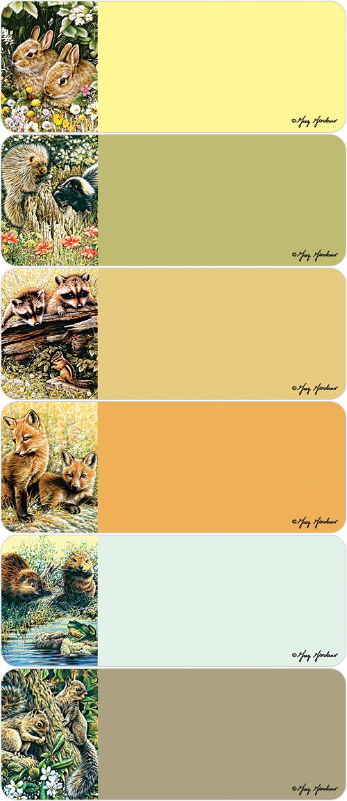 Woodland Animals Address Labels