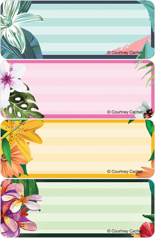 Tropical Garden Address Labels