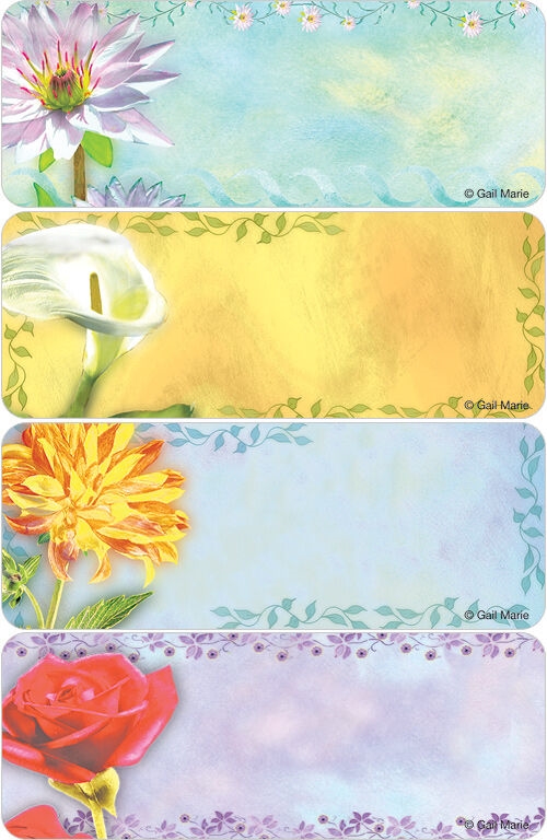 Colorful Blooms Address Labels