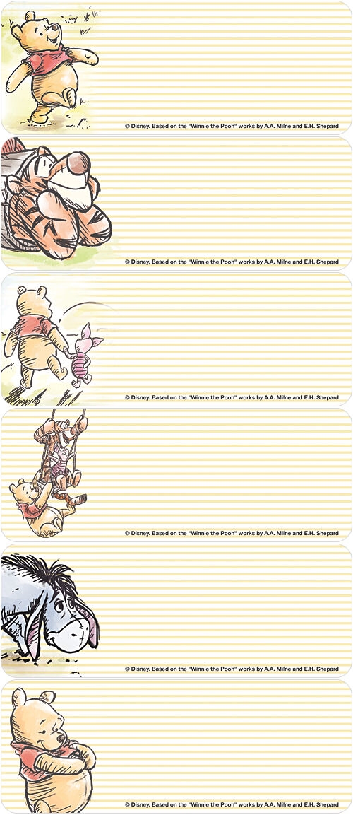 Winnie the Pooh & Friends Address Labels