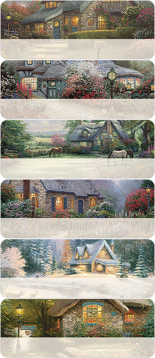 Thomas Kinkade Cottages Address Labels