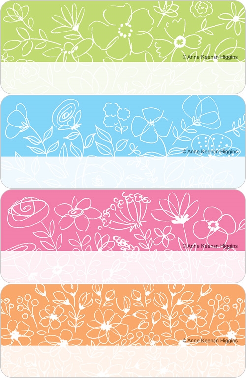 Bright Blooms Labels