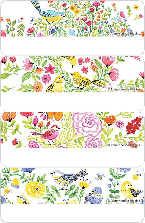 Pretty Birds Address Labels