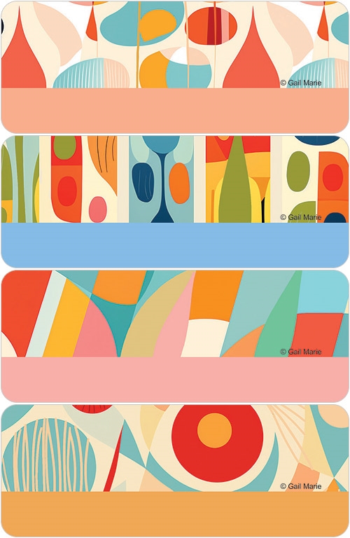 Gail Marie Retro Reverie Address Labels