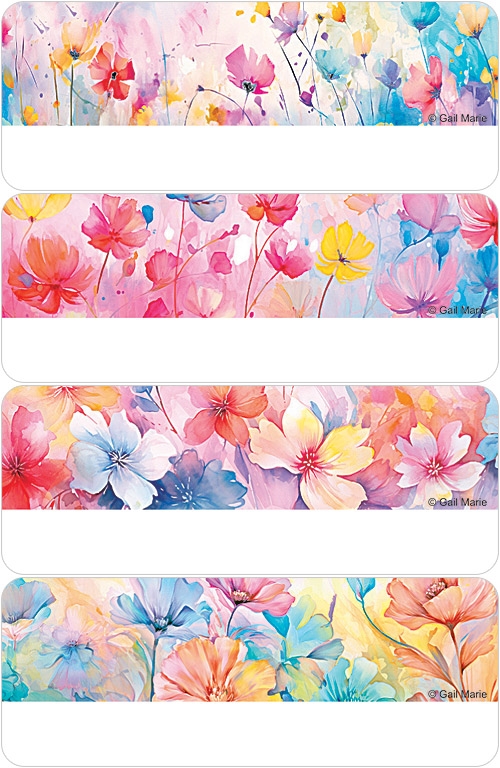 Gail Marie Dancing Petals Address Labels