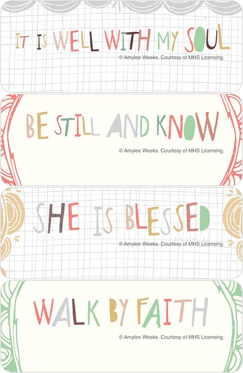 Think Happy Thoughts Address Labels