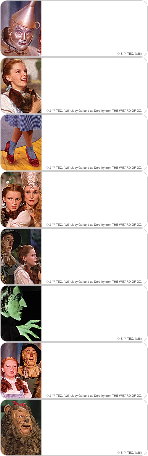 THE WIZARD OF OZ Address Labels