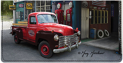 Vintage Trucks Leather Cover