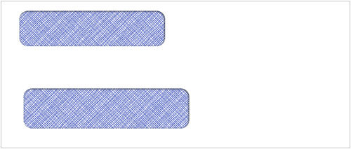 Self Seal Double Window Envelope 