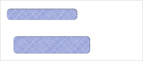 Self Seal Double Window Envelope 