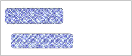 Self Seal Double Window Envelope 