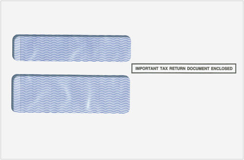 Double Window Env. for 2up W-2's