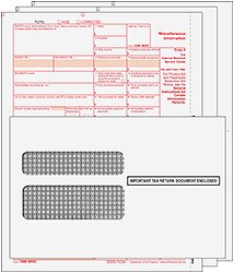 1099 MISC Laser Set 3-part w/env. (Peachtree & Quickbooks Compatible)