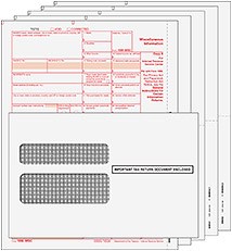 1099 MISC Laser Set 5-part w/env. (Peachtree & Quickbooks Compatible)