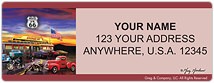 Route 66 Address Labels Thumbnail