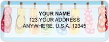 Flip Flops Address Labels Thumbnail