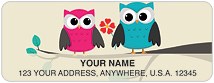 Whimsical Owls Address Labels