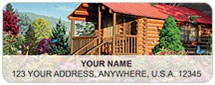 Log Cabins Address Labels Thumbnail