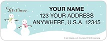 Snow Couple Address Labels Thumbnail