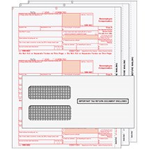 BUNDLE - Laser 1099-NEC (non-employee compensation) 3 part set w/envelopes