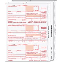 Laser 1099-NEC (non-employee compensation) 3 part set